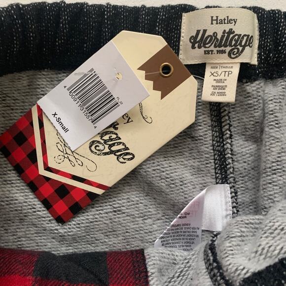 Hatley Heritage Joggers Women’s Charcoal Bear Drawstring Pockets Joggers Size XS - Picture 2 of 12